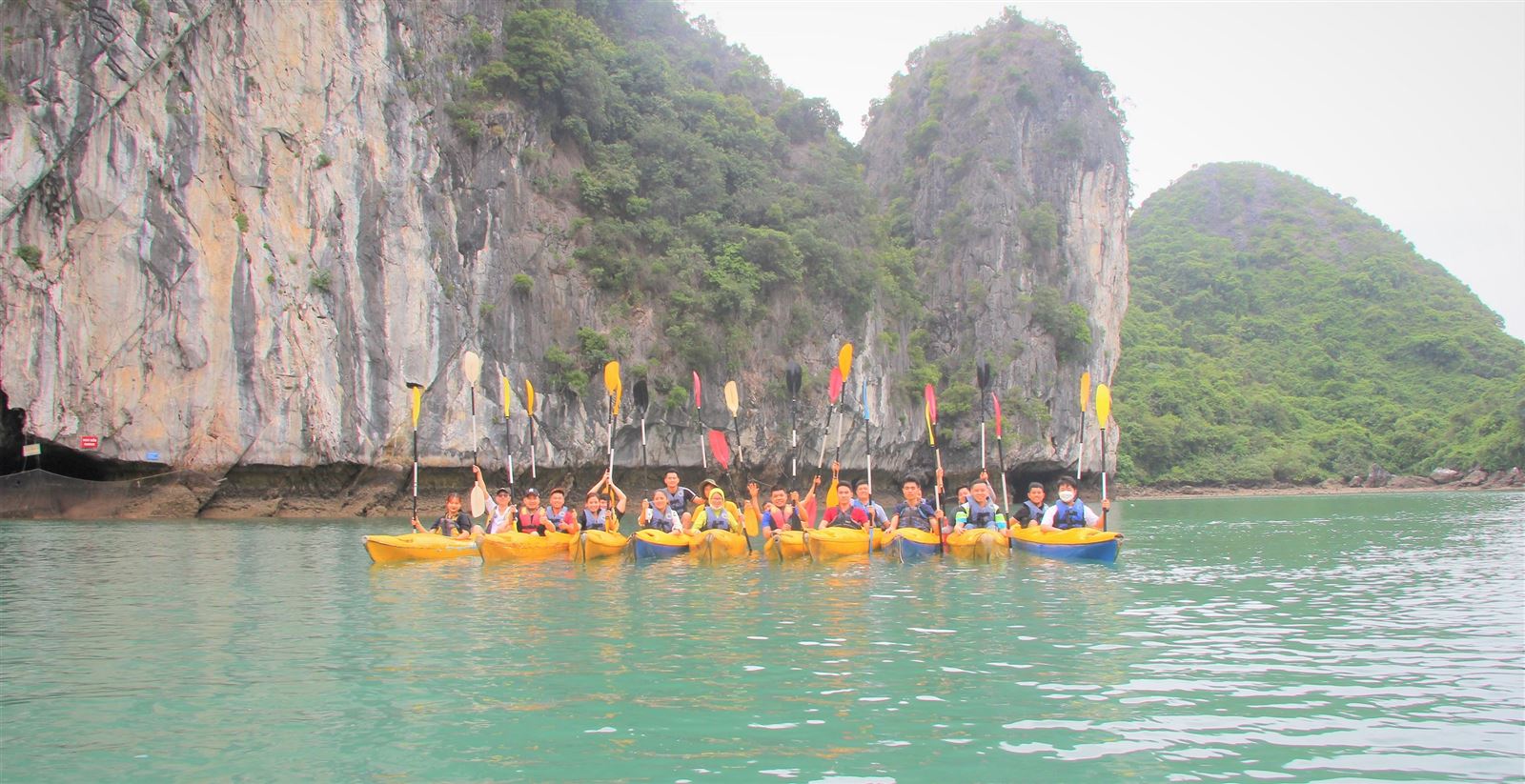 kayaking group
