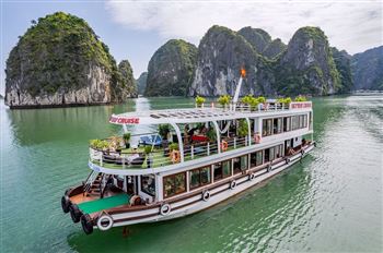 Full day on cruise to Discover Lan Ha Bay, Ha Long Bay, Dark – Bright caves, Viet Hai village