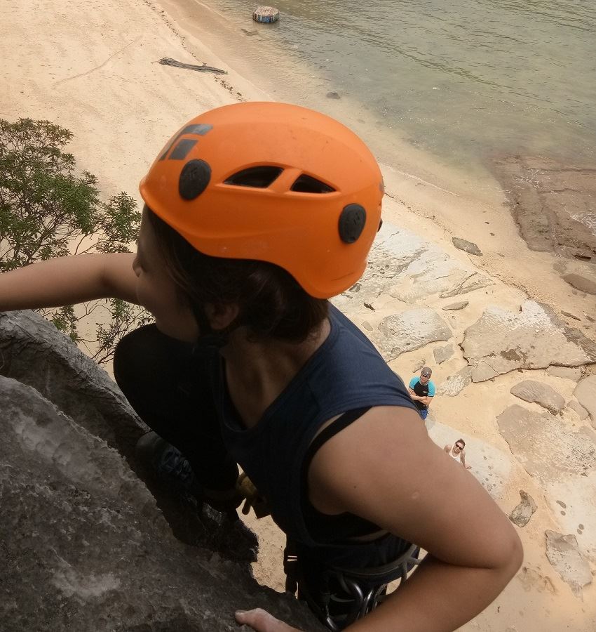 Full day rock climbing on MIT beach - Lan Ha Bay