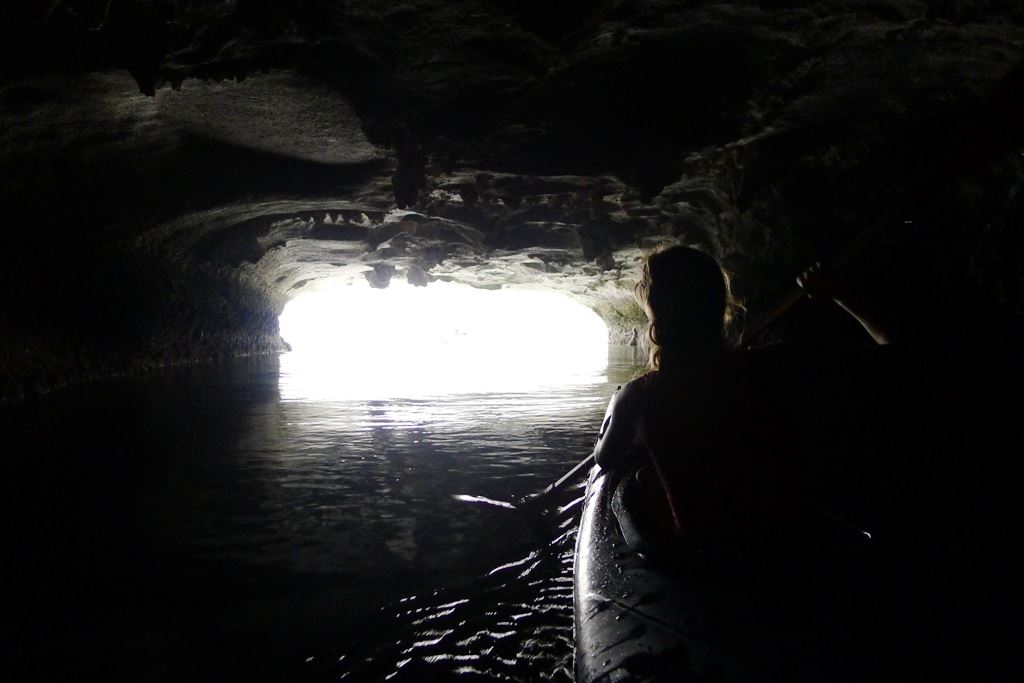 Dark-bright cave